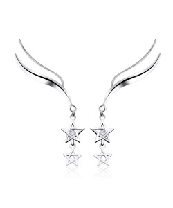 Silver Earring Star Shape EL-134